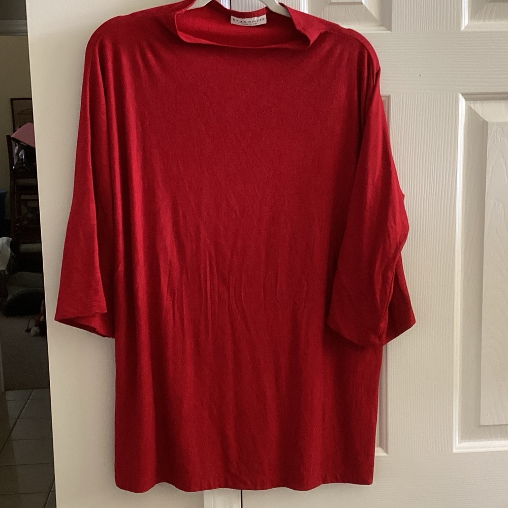 Bryn Walker Vibrant Red Knit Top